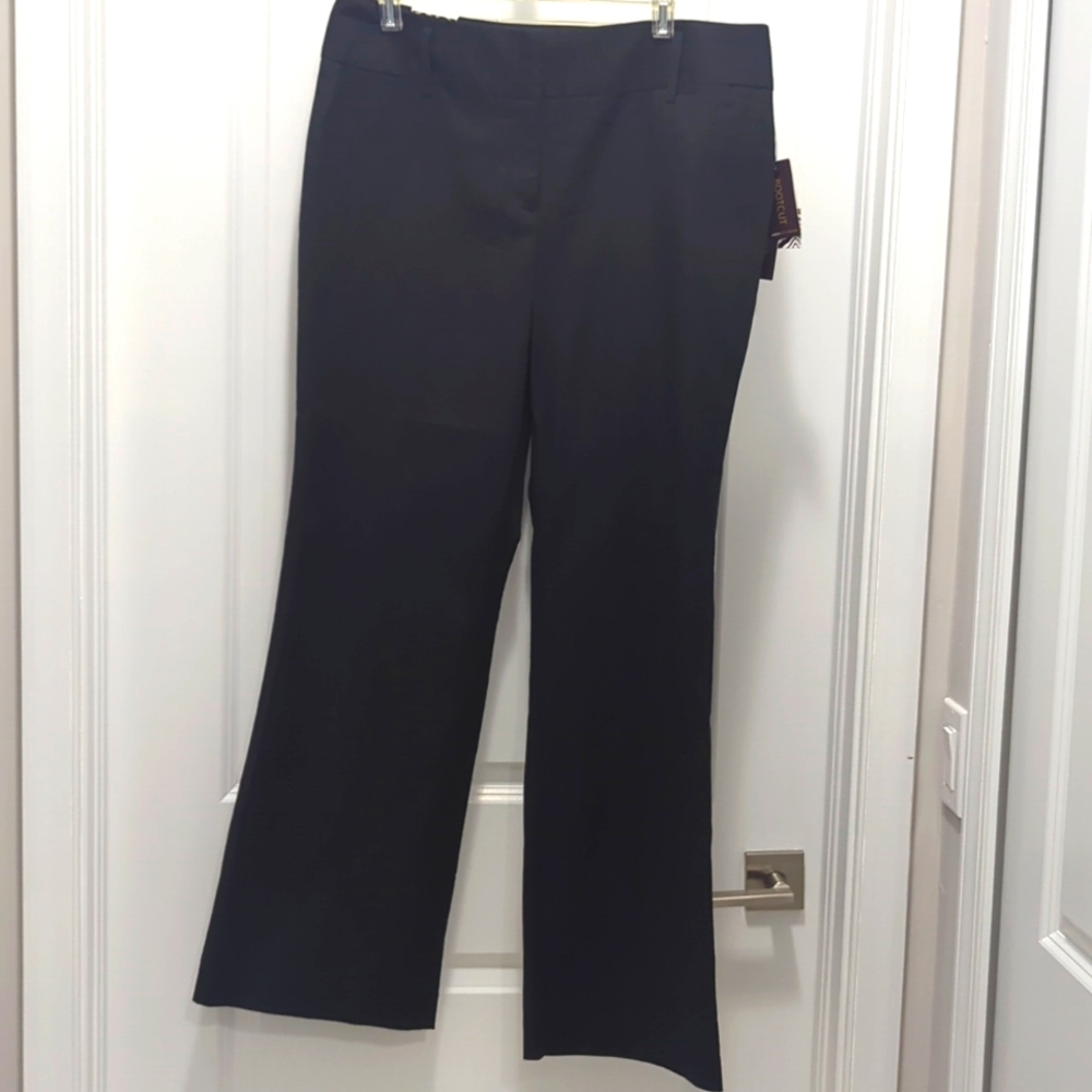 New boot cut black khakis